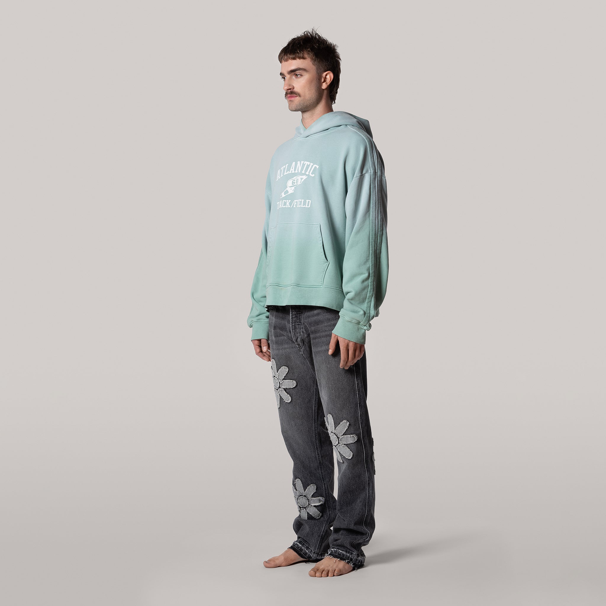 Flower Denim - Charcoal