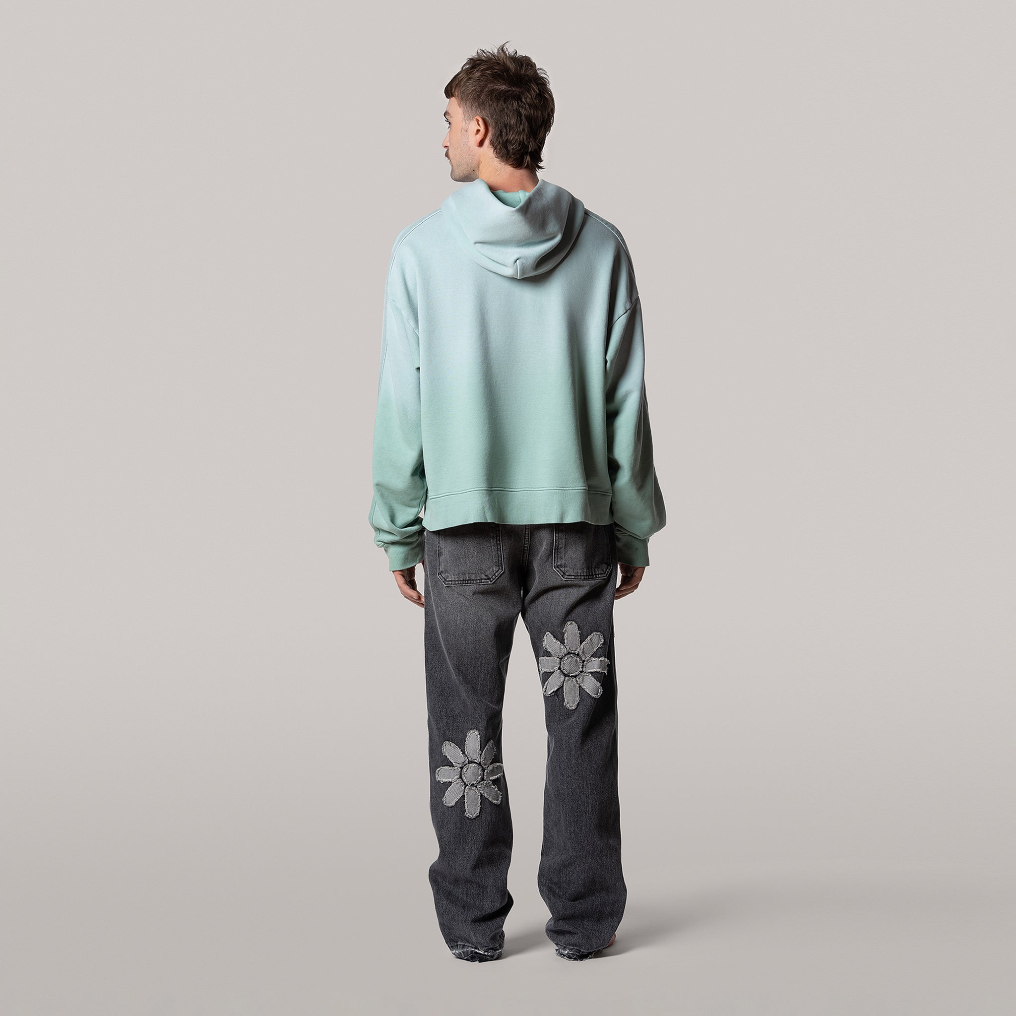 Flower Denim - Charcoal