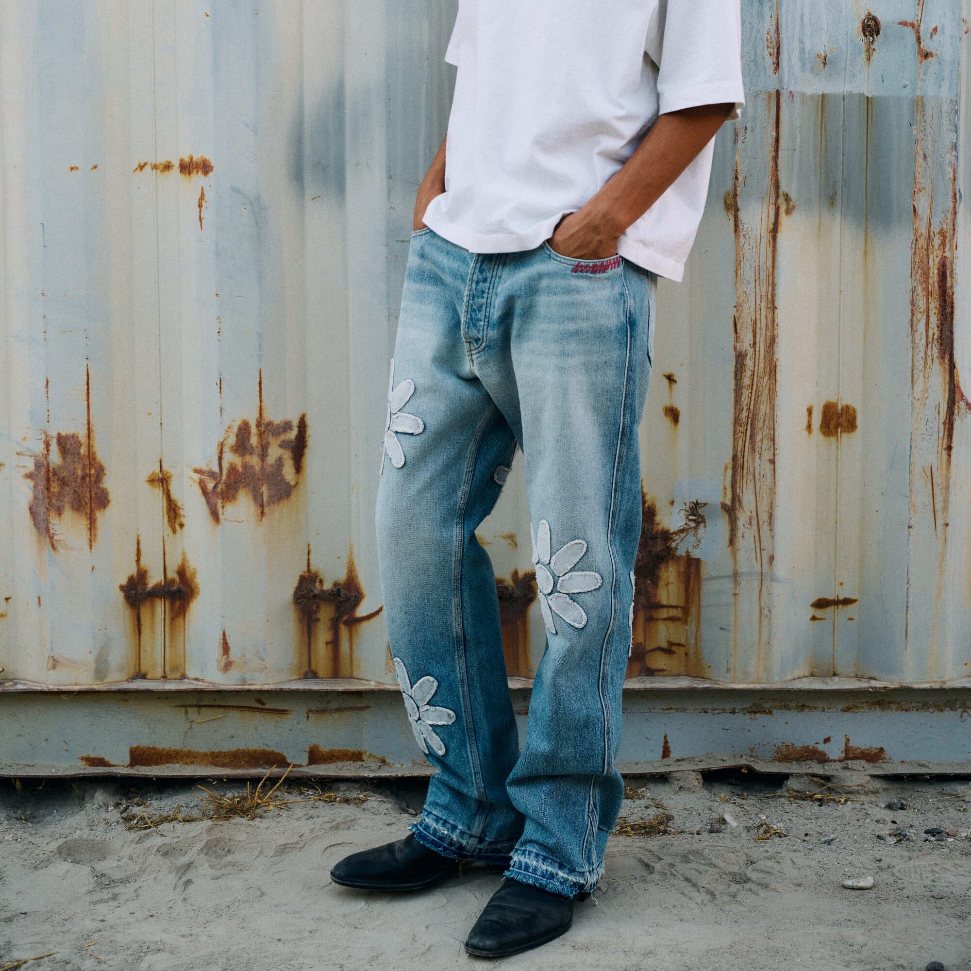 Flower Denim - Wave