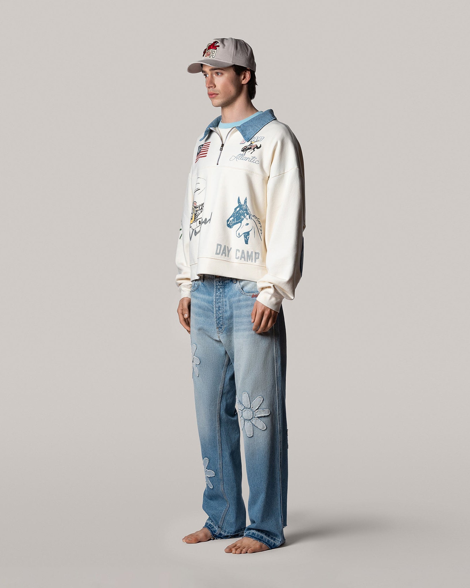 Flower Denim - Wave