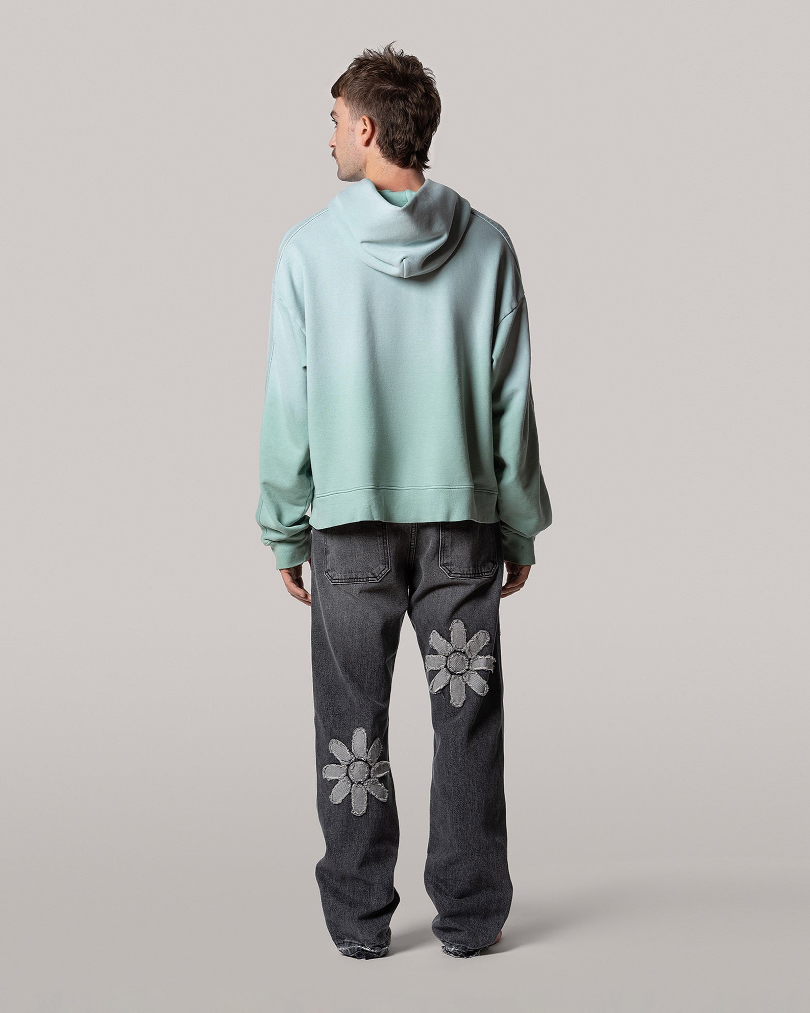 Flower Denim - Charcoal