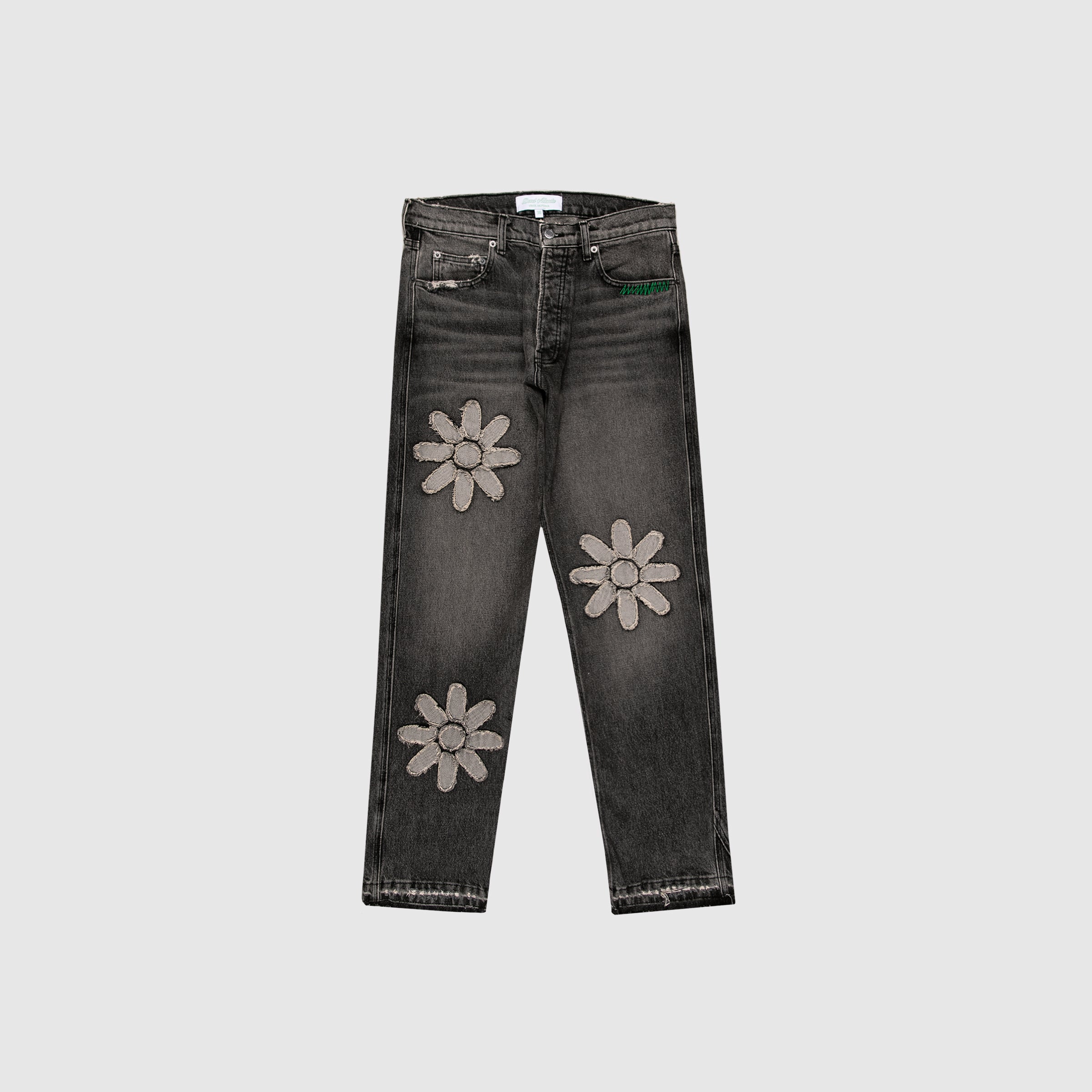 Flower Denim - Charcoal