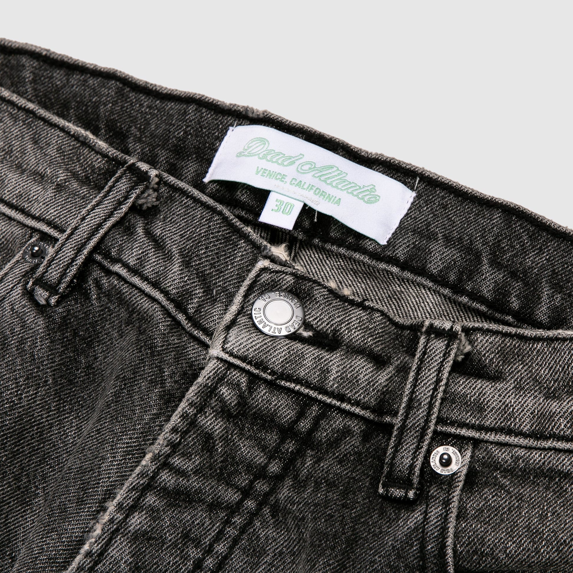 Flower Denim - Charcoal