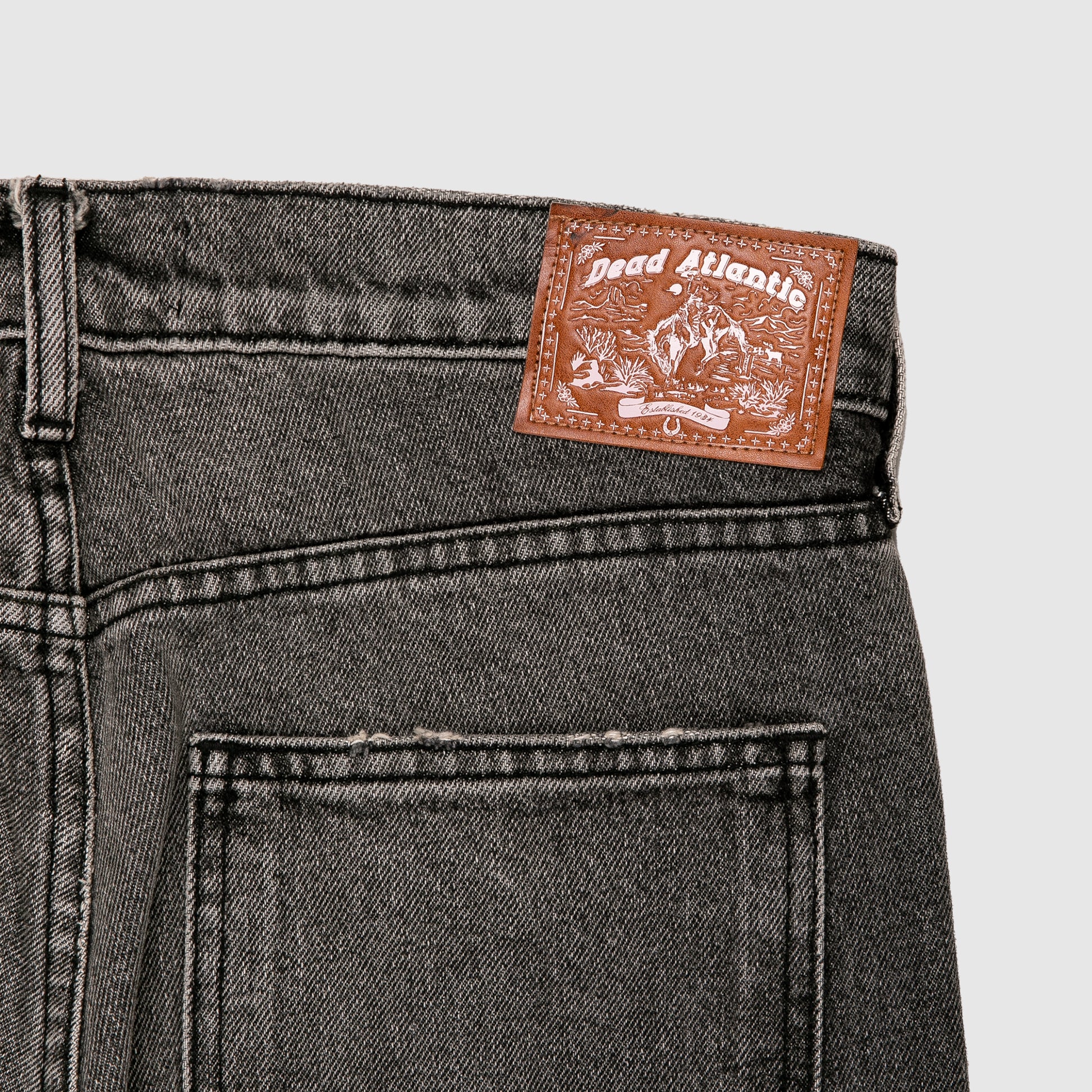 Flower Denim - Charcoal