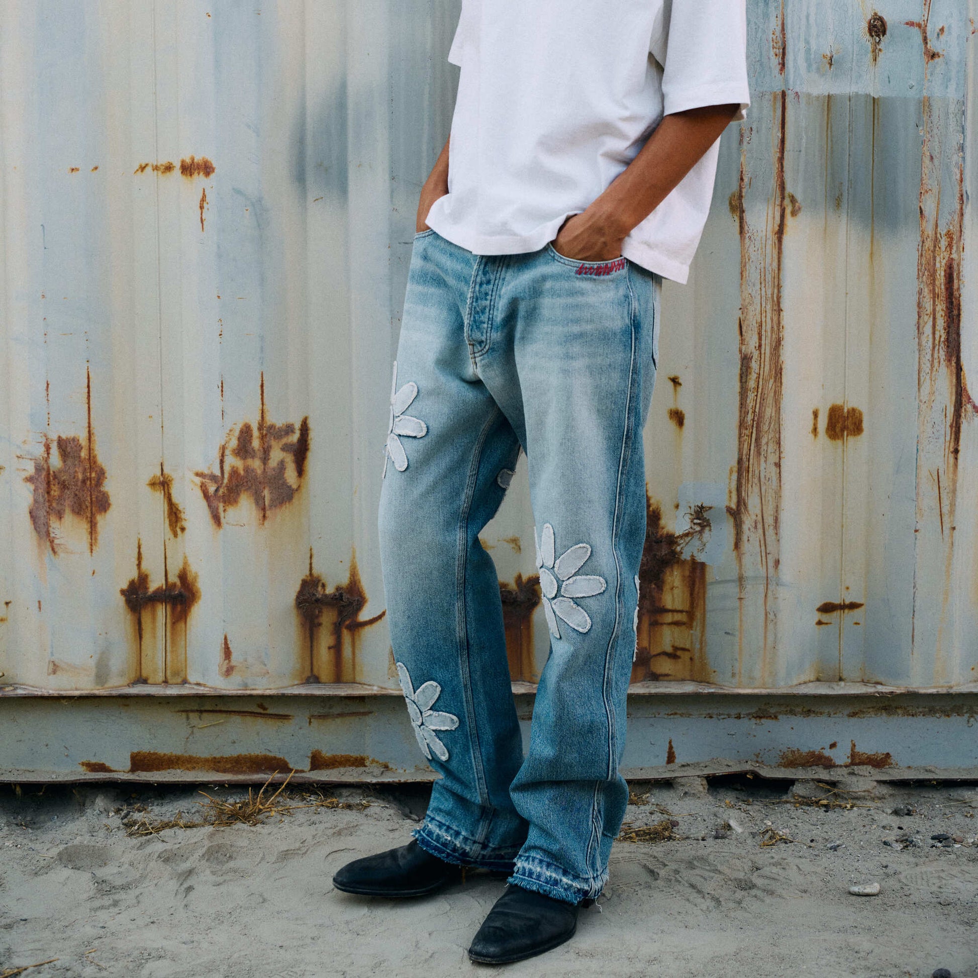 Flower Denim - Wave